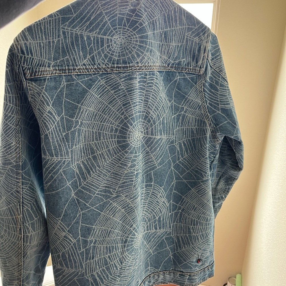 Butter goods denim spider web jacket